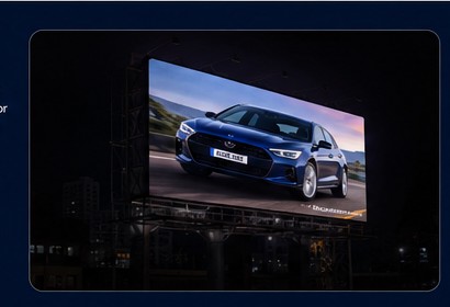 LED advertising screen showcase
